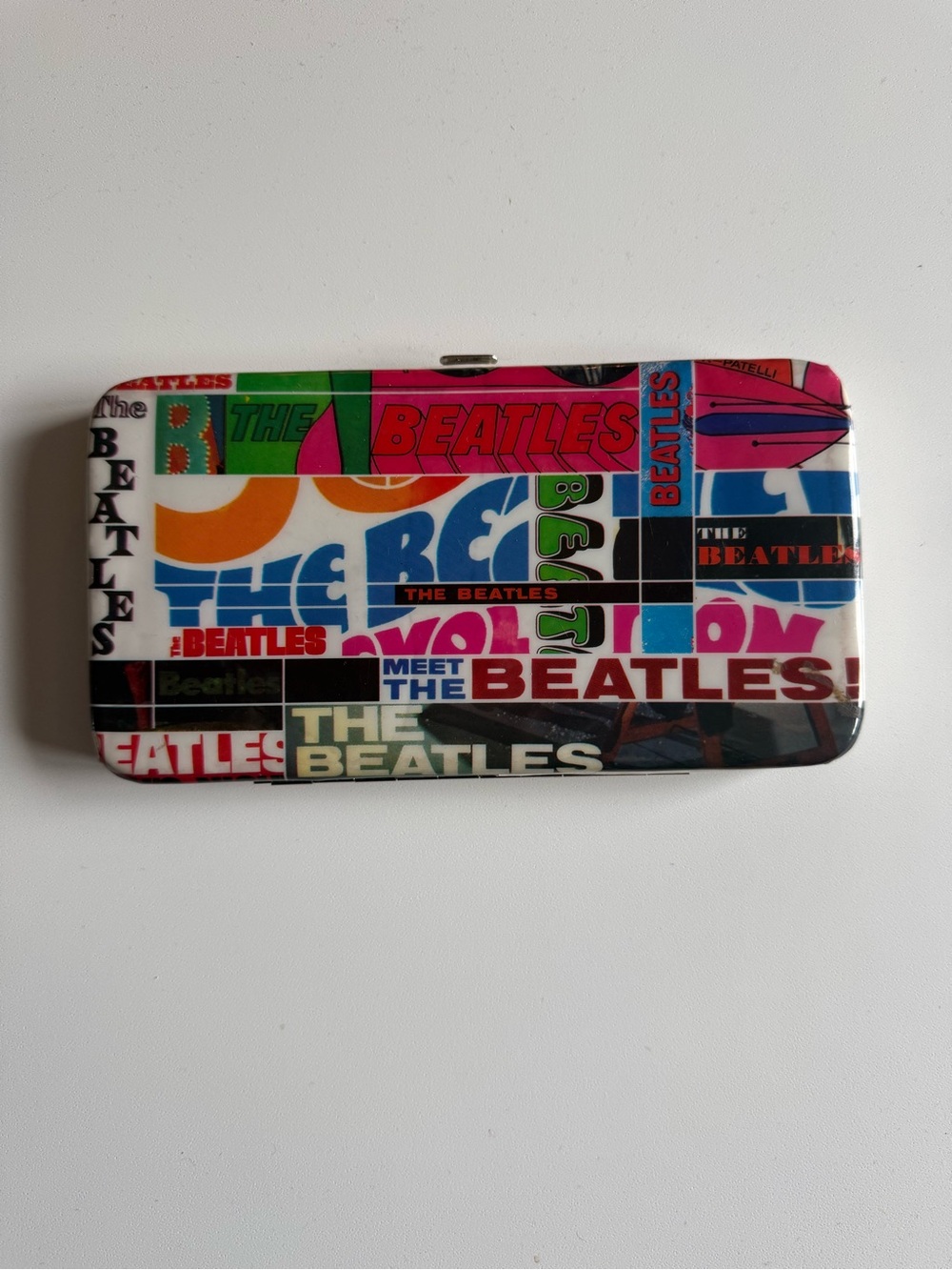 Vintage Beatles Vinyl Snap Closure Wallet